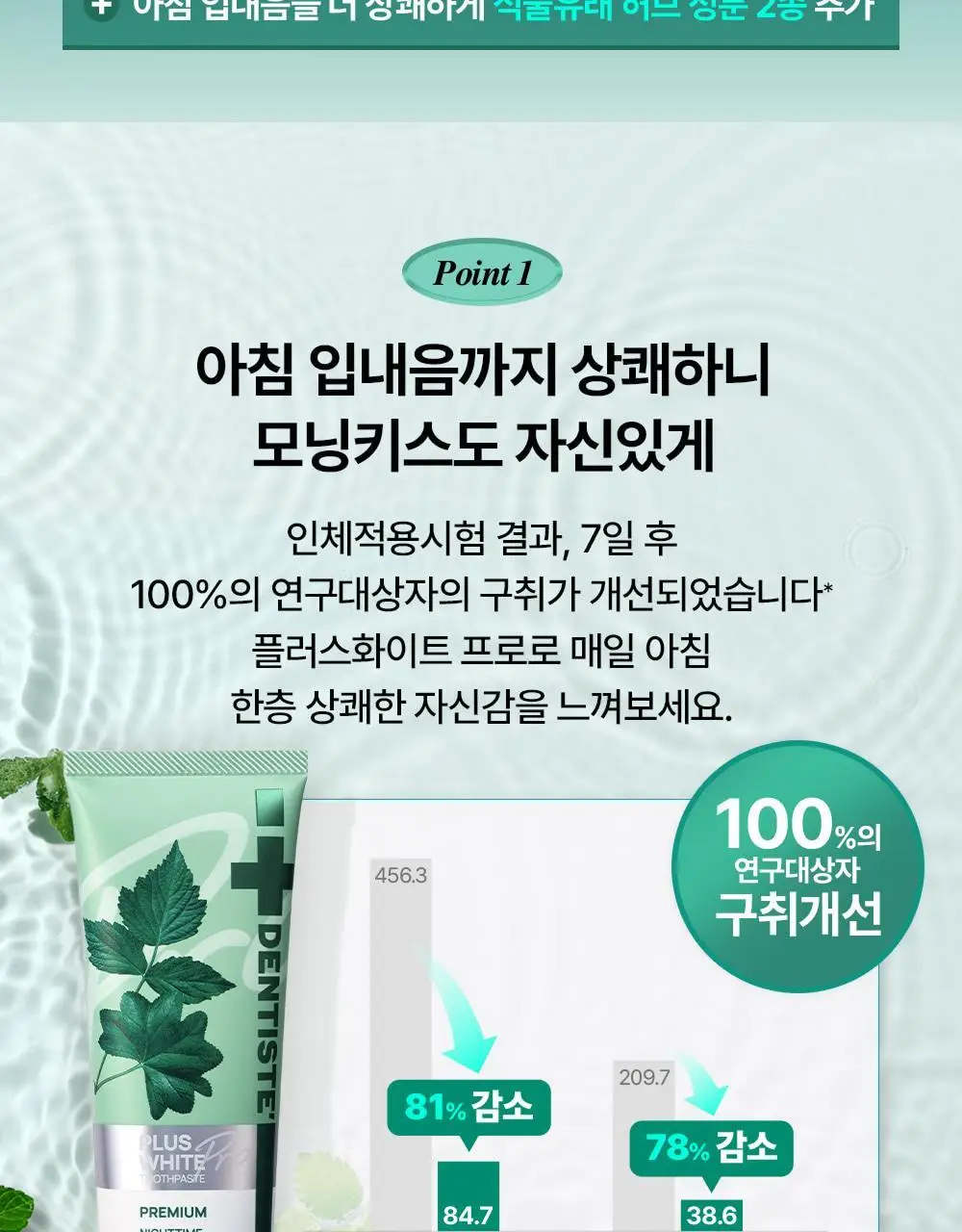 [2025어워즈] 덴티스테 플러스화이트 프로 치약 160g 한정기획 (+60g+오랄린스 130ml) 상세페이지 6